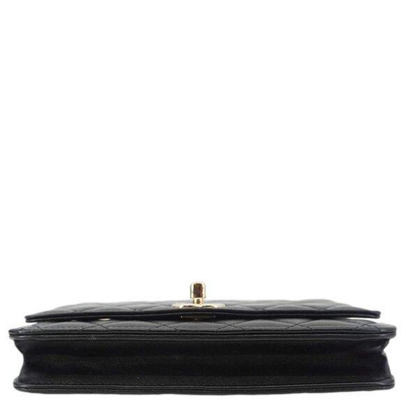 Chanel Trendy CC Quilted Leather Wallet On Chain Crossbody Bag Black - Picture 11 of 16